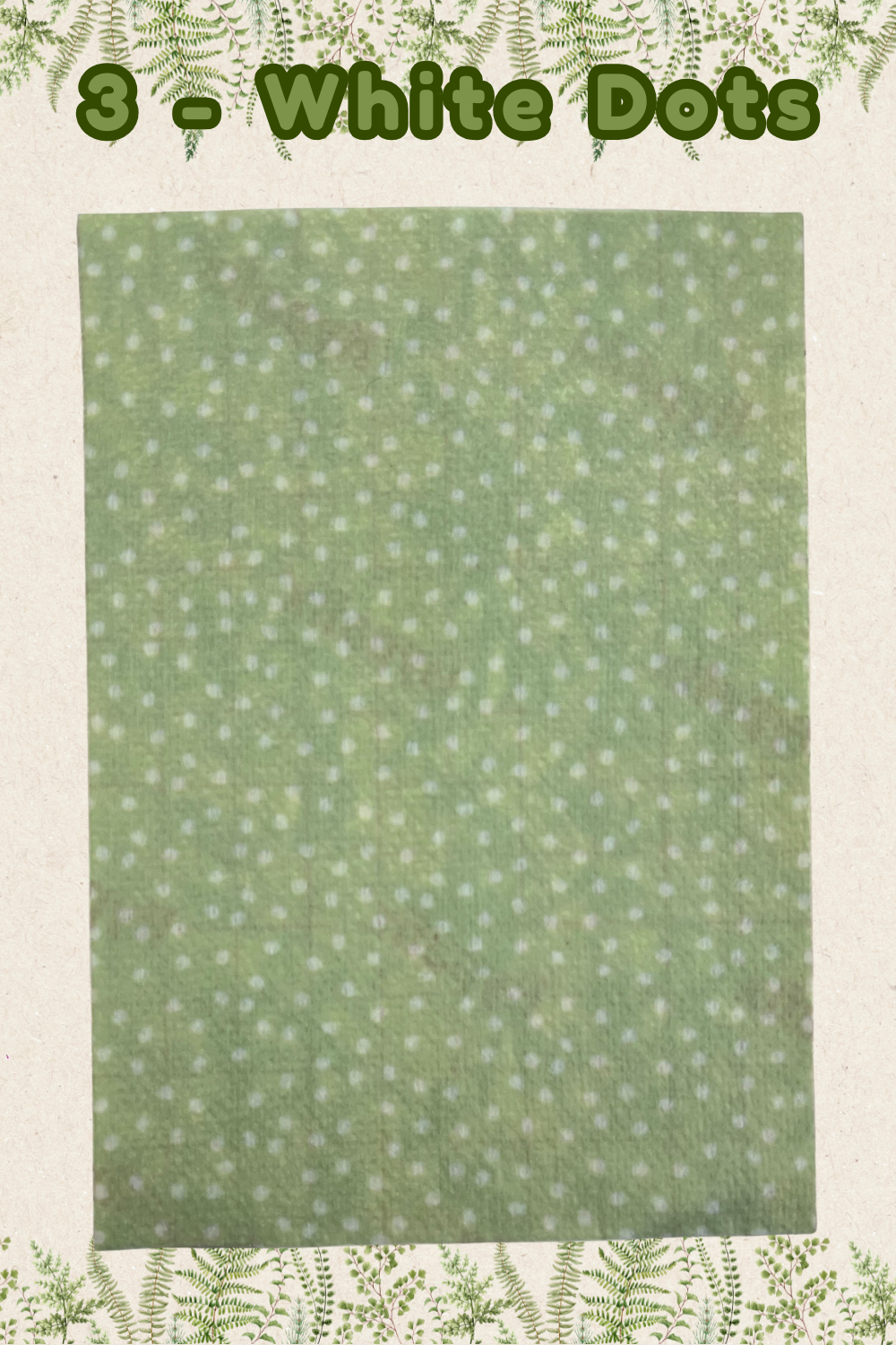 Green and white dots Tubie tape