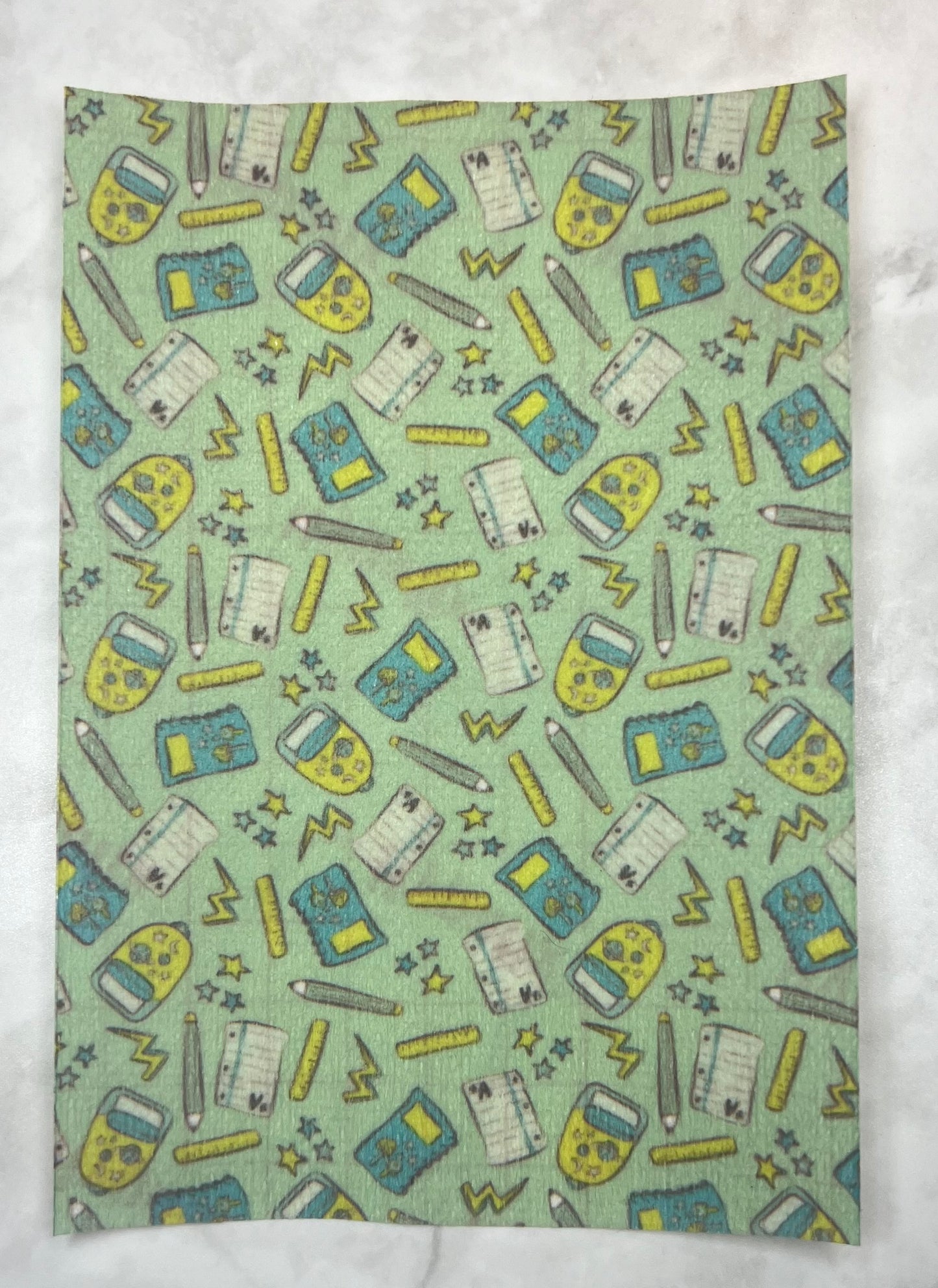 Green and blue back to school Tubie tape