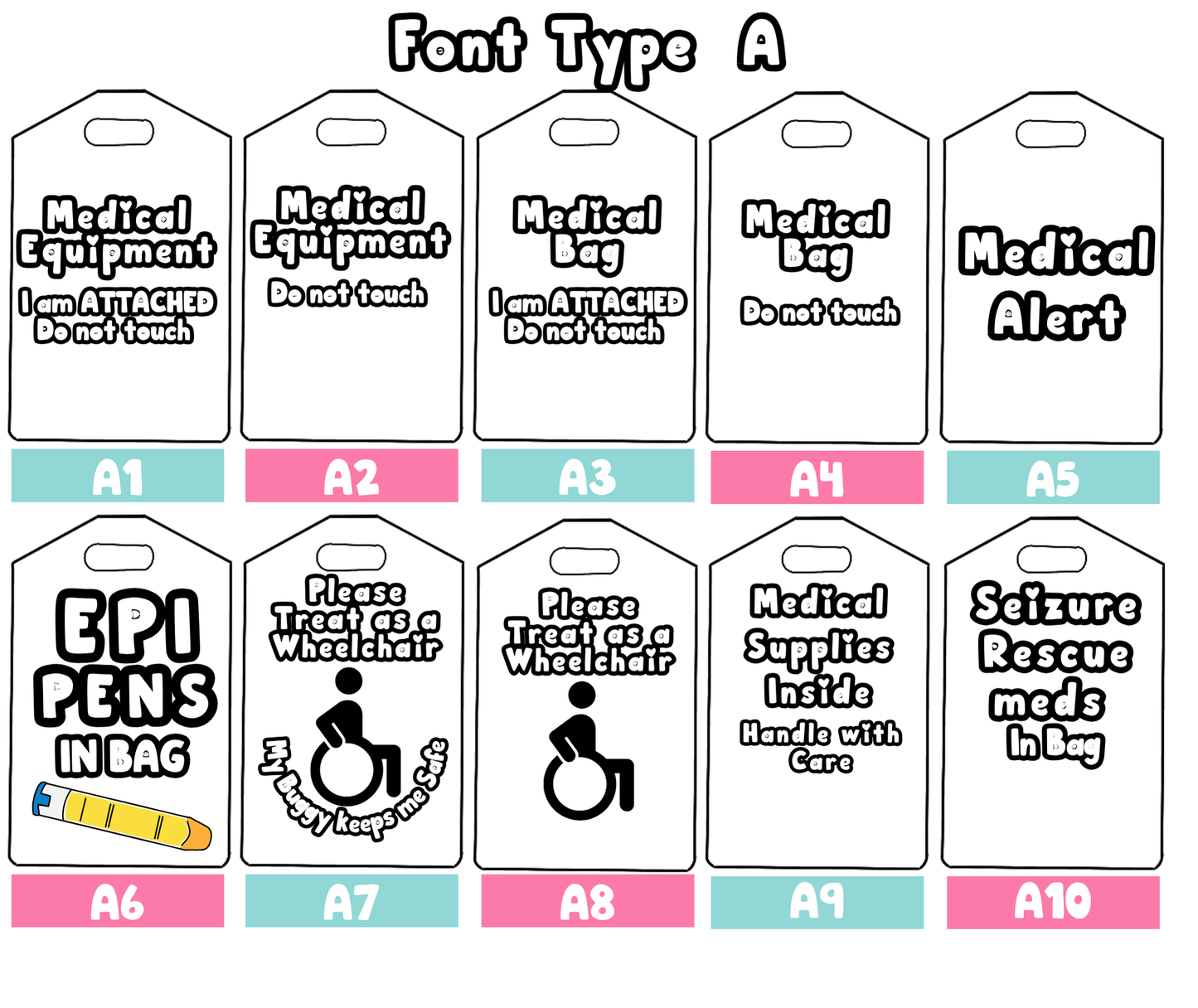 Create Your Own Medical Bag Tag
