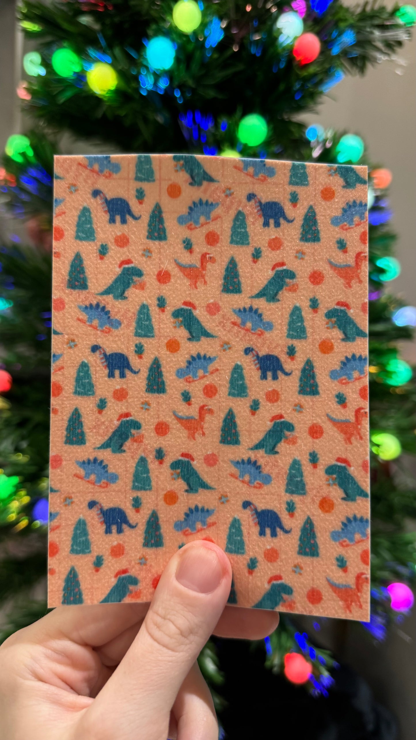 Skiing Christmas dinos Winter Tubie tape collection