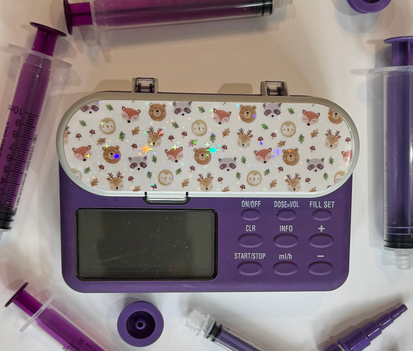 Forest and woodland friends Nutricia pump sticker