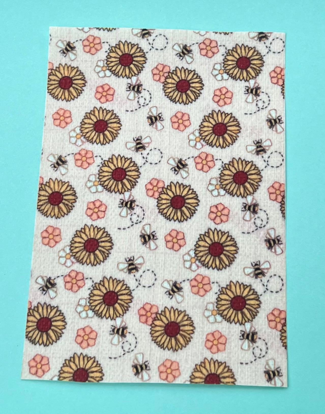 Bumbles bees pink flowers and sunflowers Tubie tape