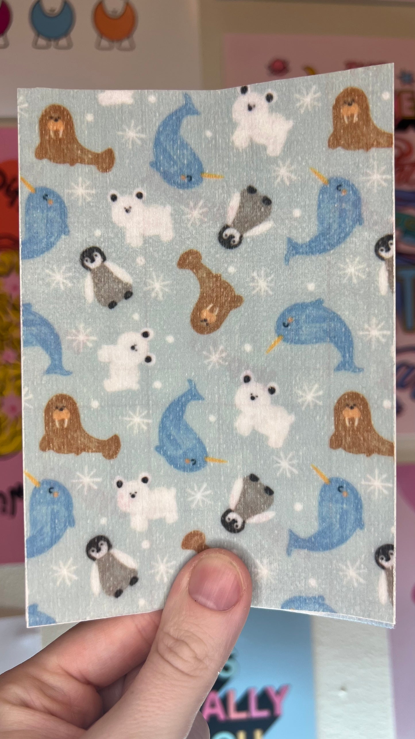 Arctic friends polar bears penguins and narwhals Tubie tape