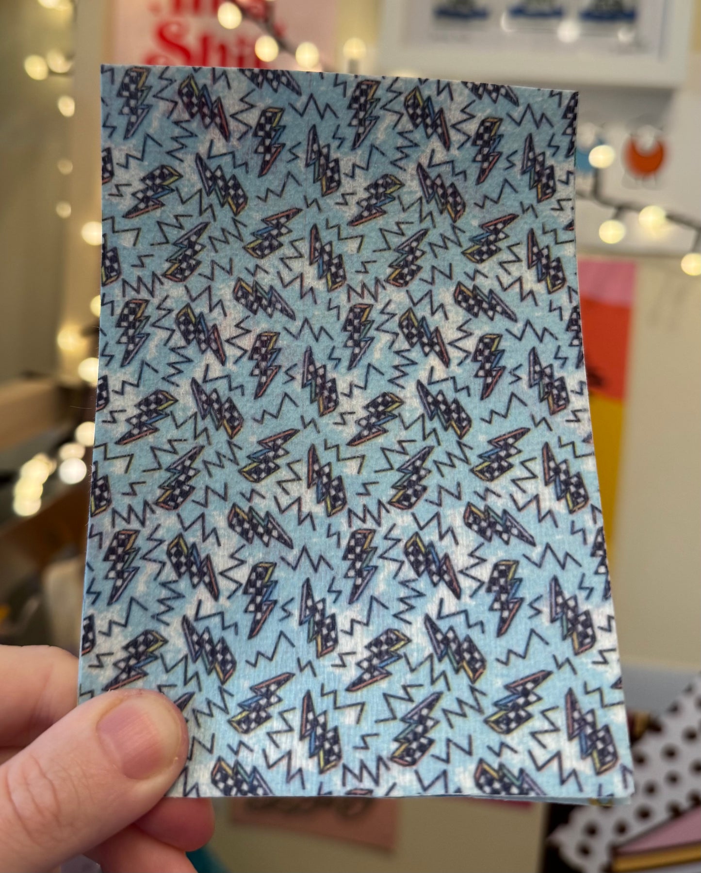 Blue & checkered lightning Tubie tape