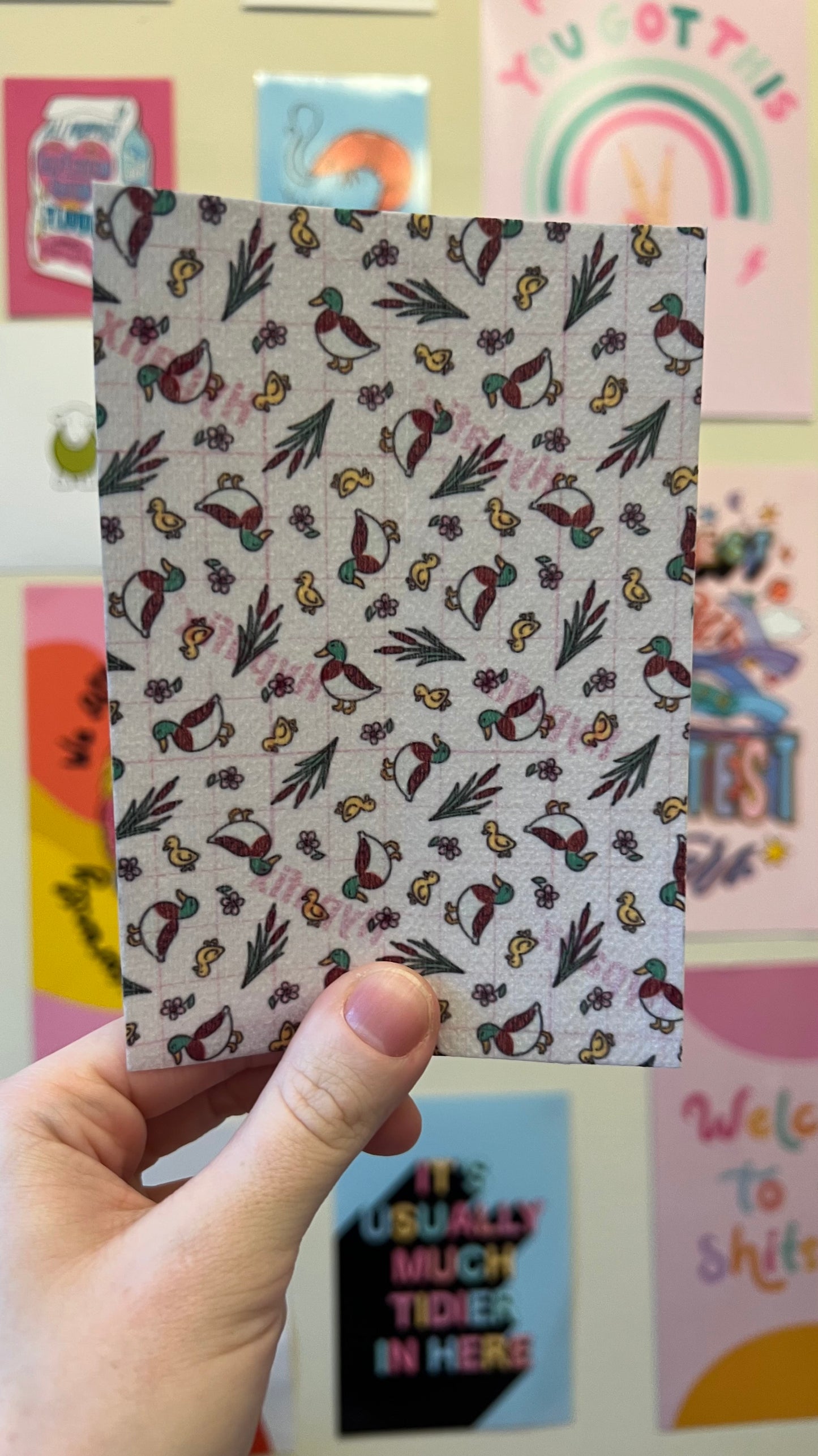 Mallard ducks and ducklings Tubie tape