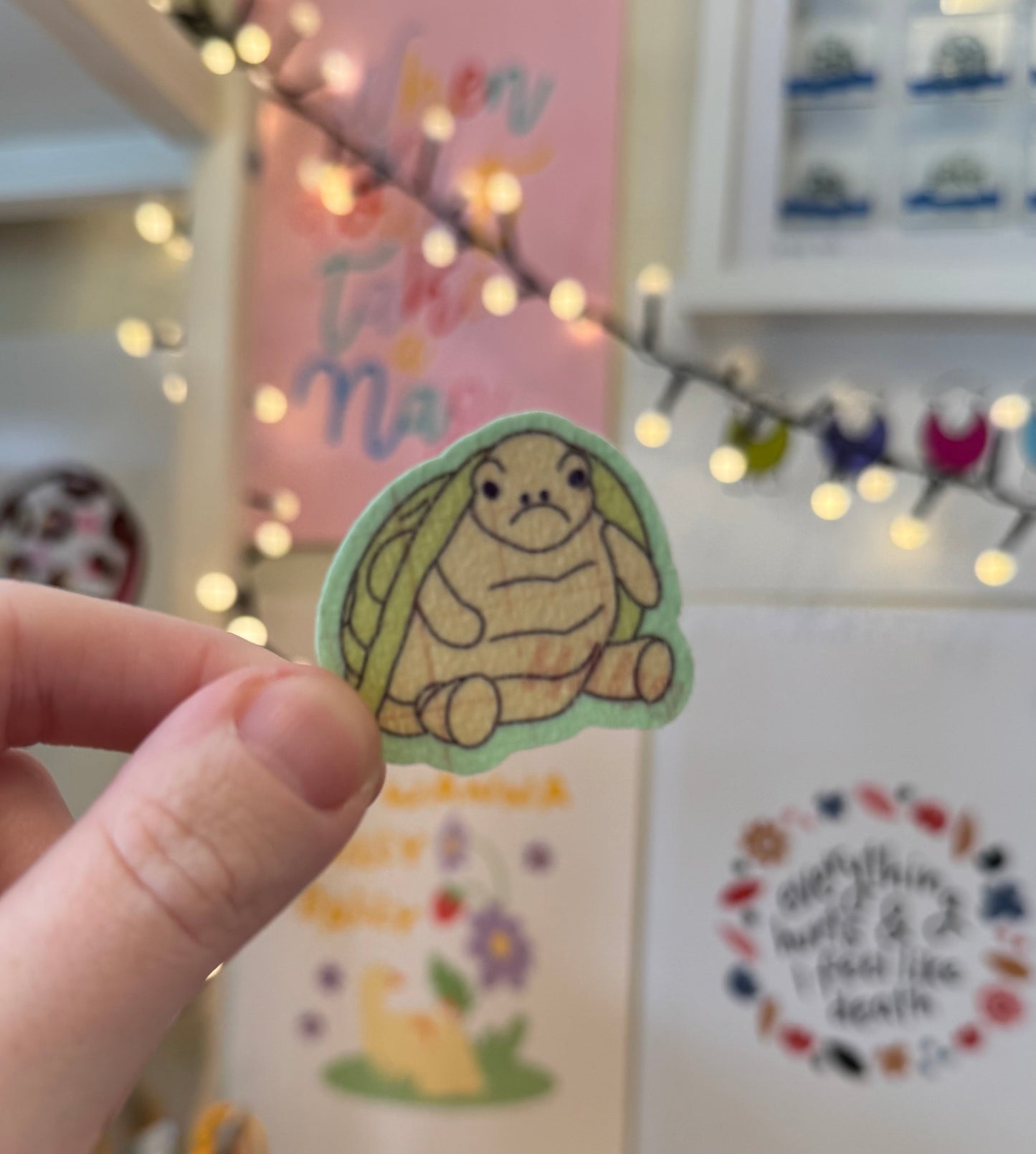 Grumpy turtle Tubie tape hypafix stickers