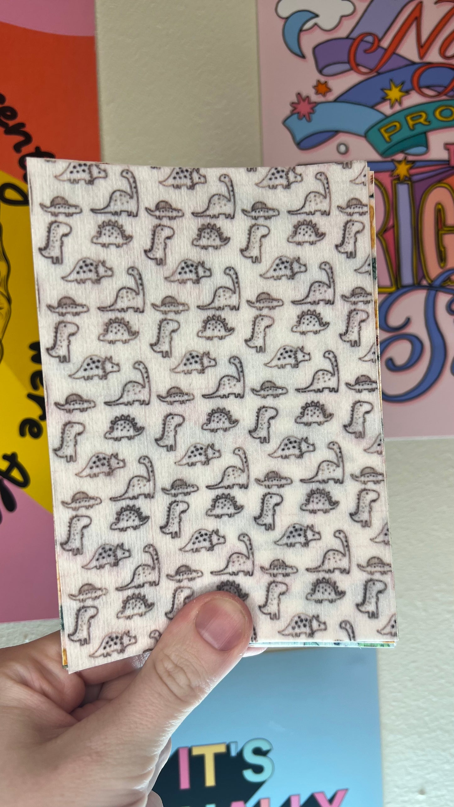 Black and white dinosaurs Tubie tape