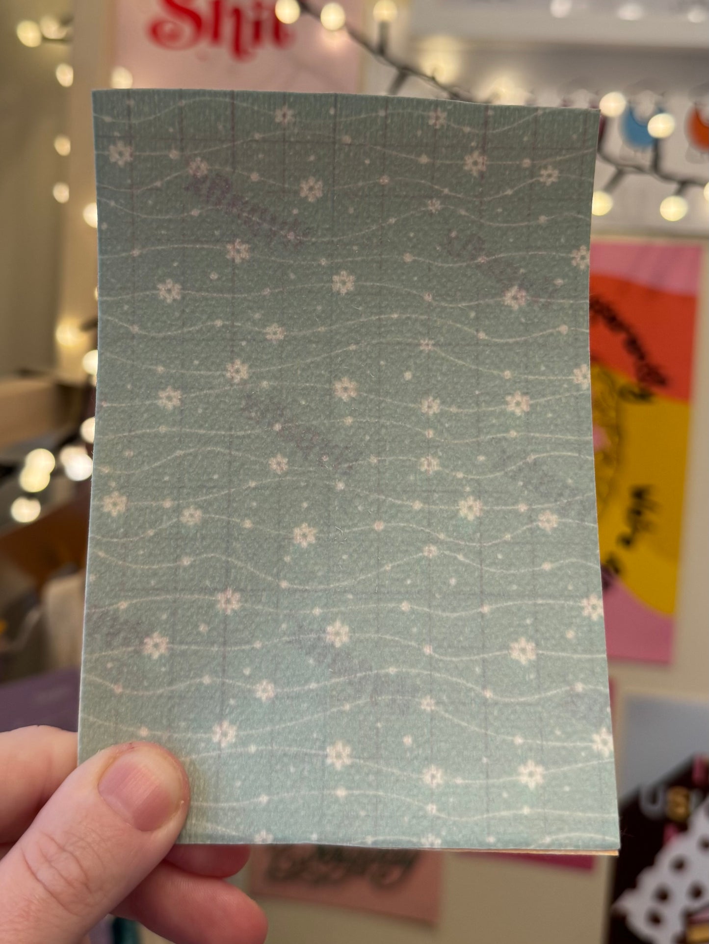 Blue wavy flowers Tubie tape