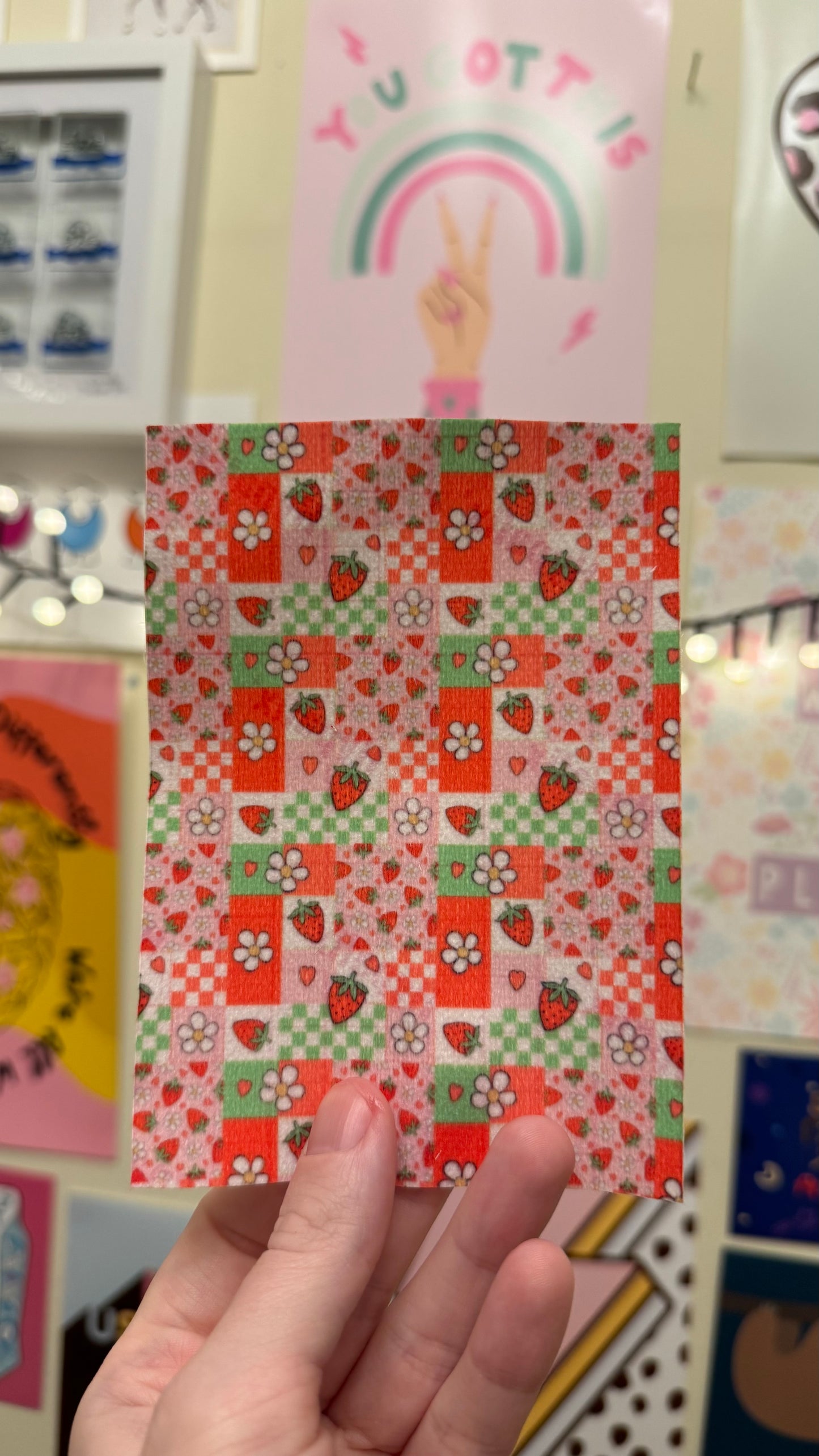 Pink Strawberry Patchwork Tubie tape collection