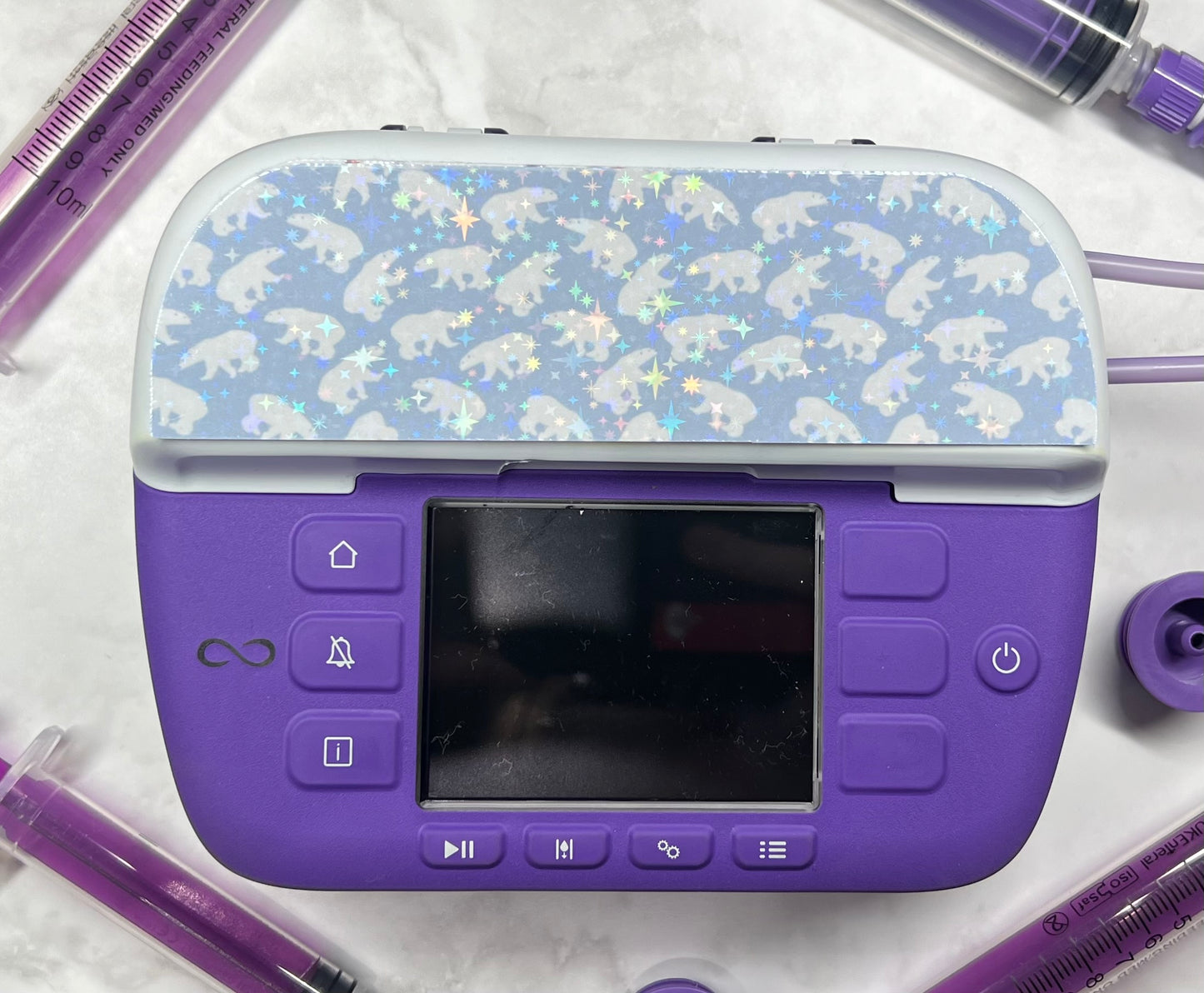 Polar bears Nutricia pump sticker