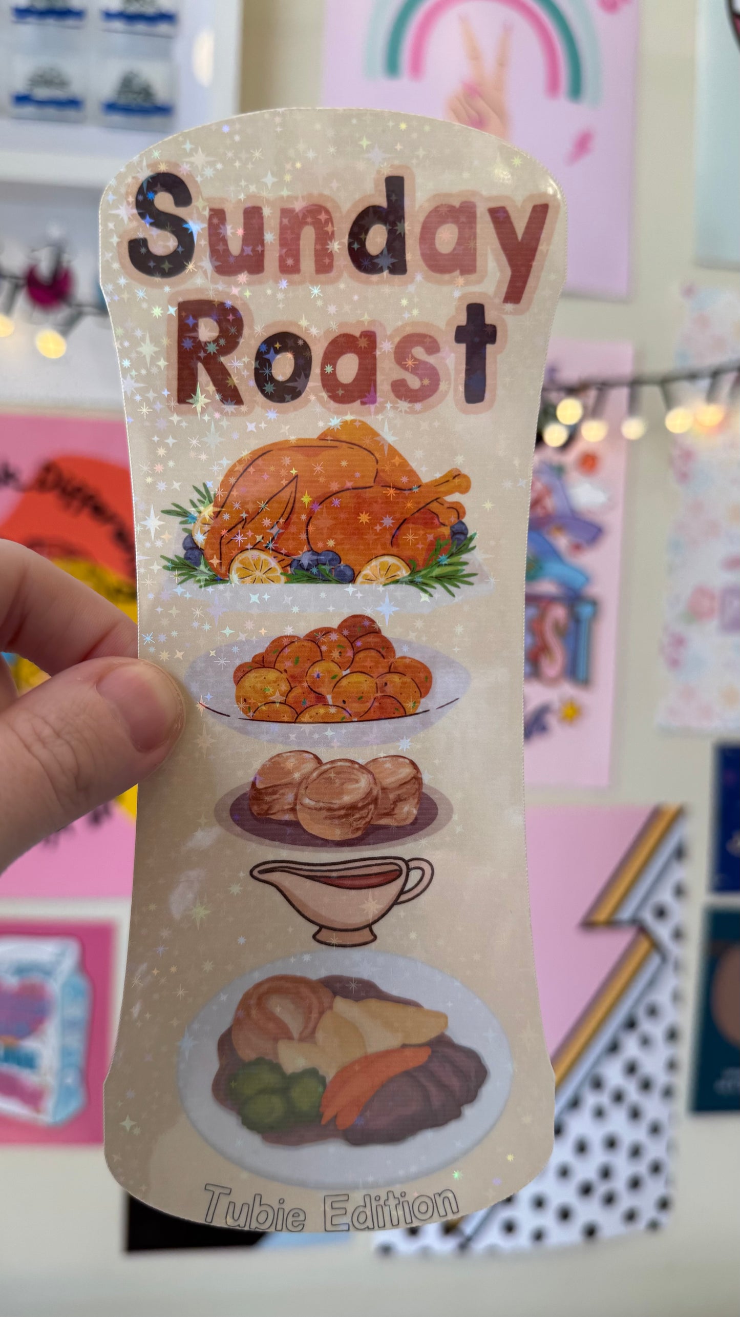 Sunday roast tubie edition - Foodie al Tubie (feed bottle stickers)
