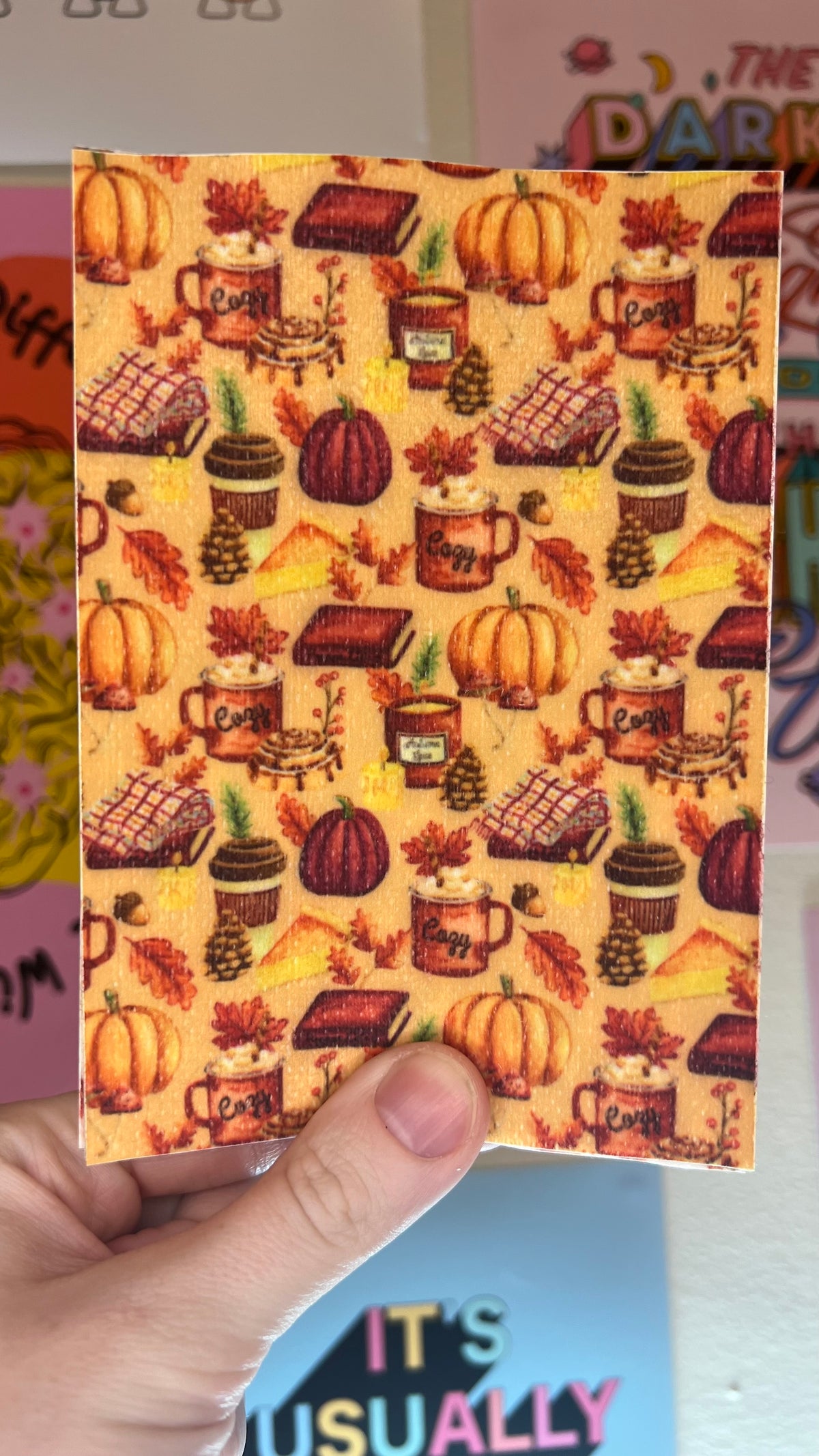 Cosy autumn books and coffee Tubie tape