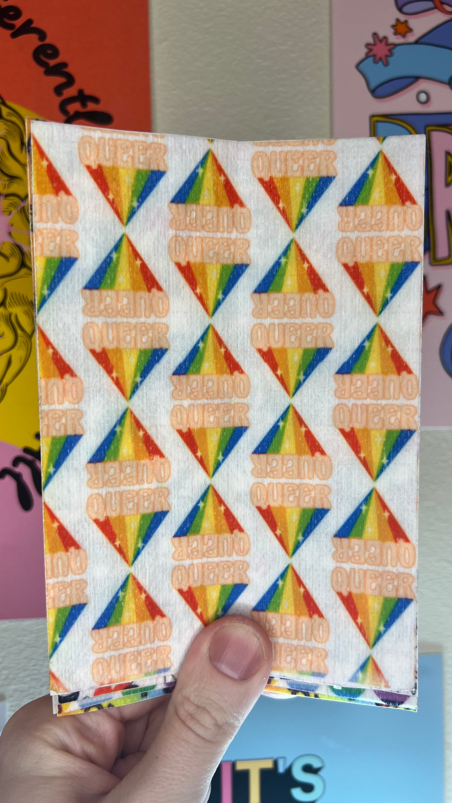QUEER! rainbow lgbt Tubie tape