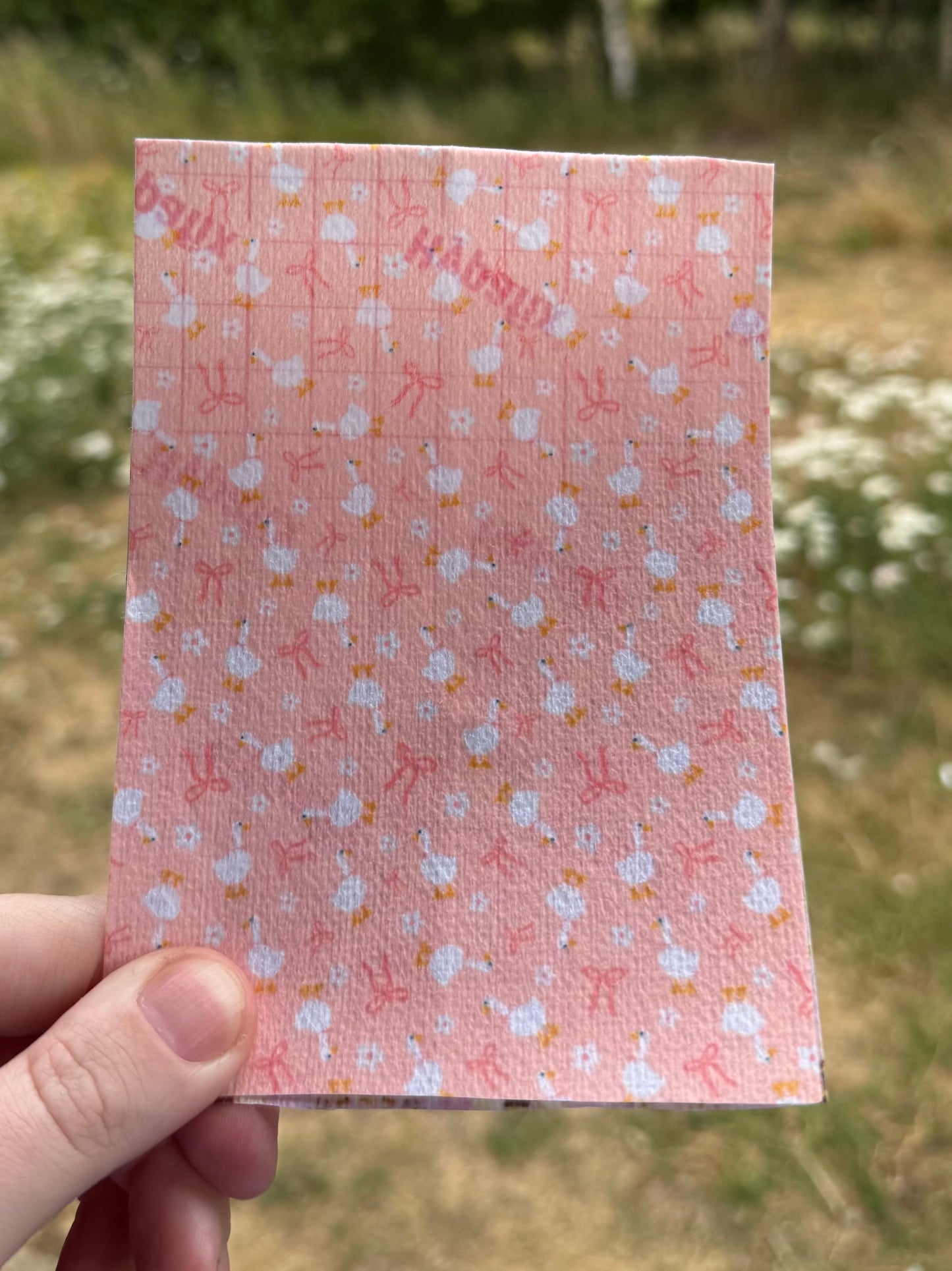 Pretty Pink ducks and bows Tubie tape
