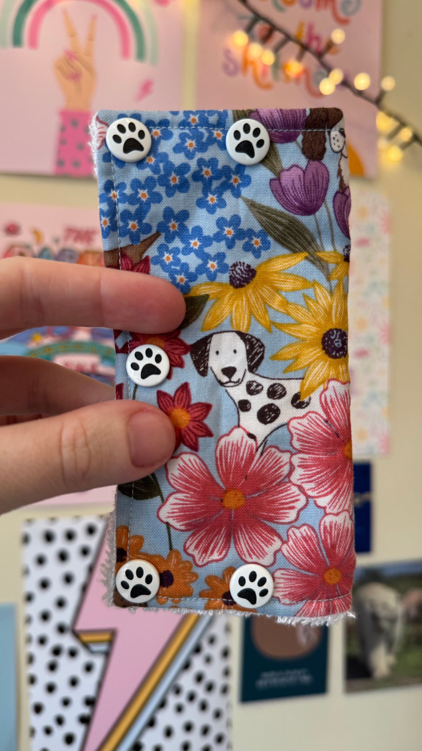 Floral dogs spaniels and dalmatians Large port cover