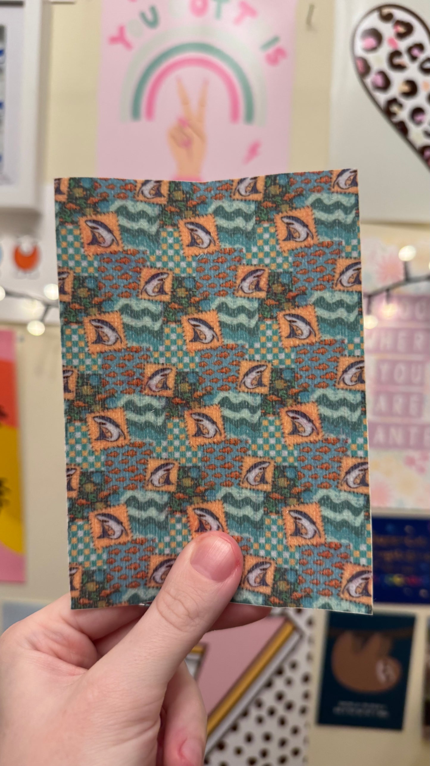 Patchwork shark tropical Tubie tape collection