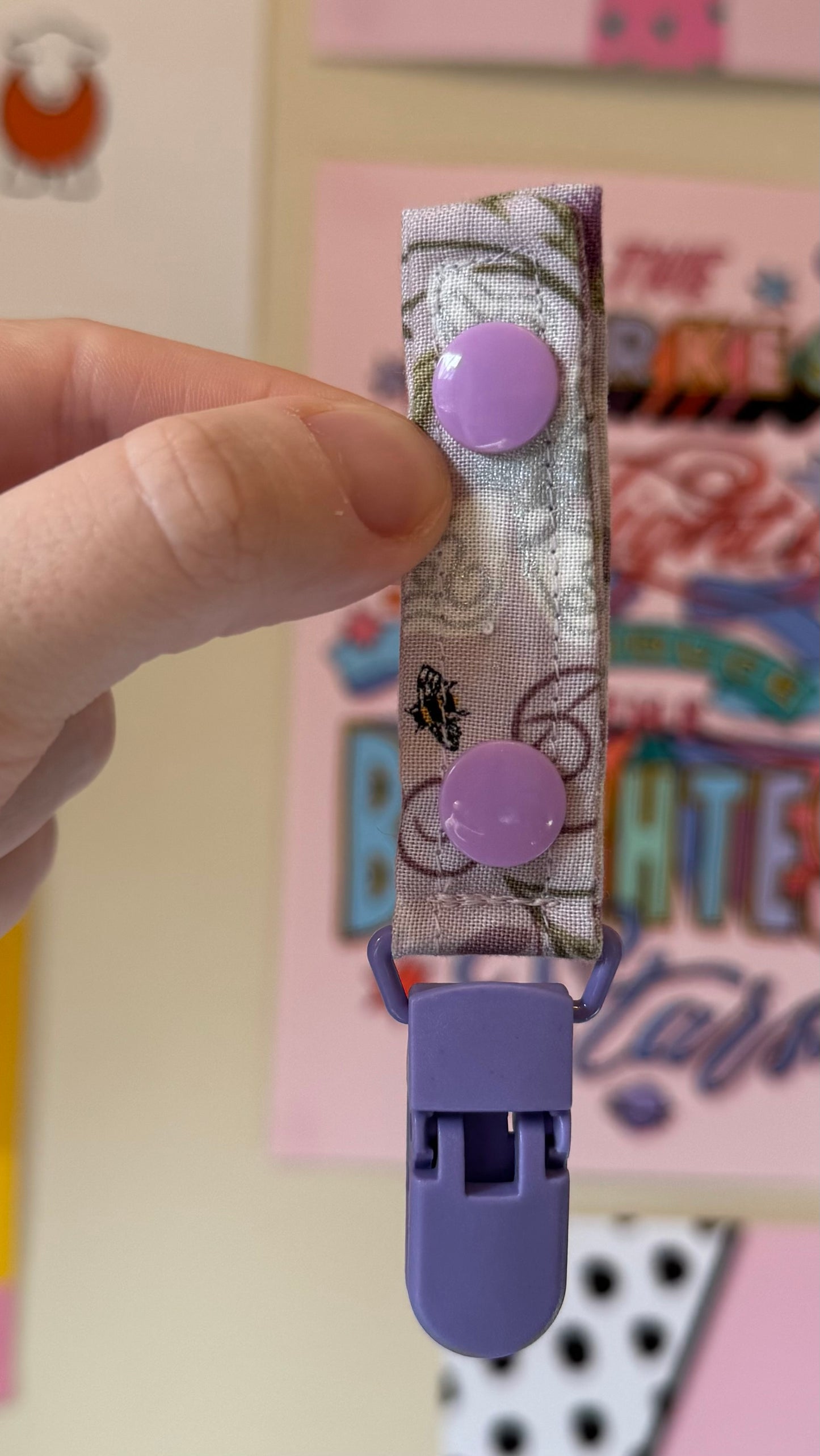 mystical fairy light purple Tubie clips