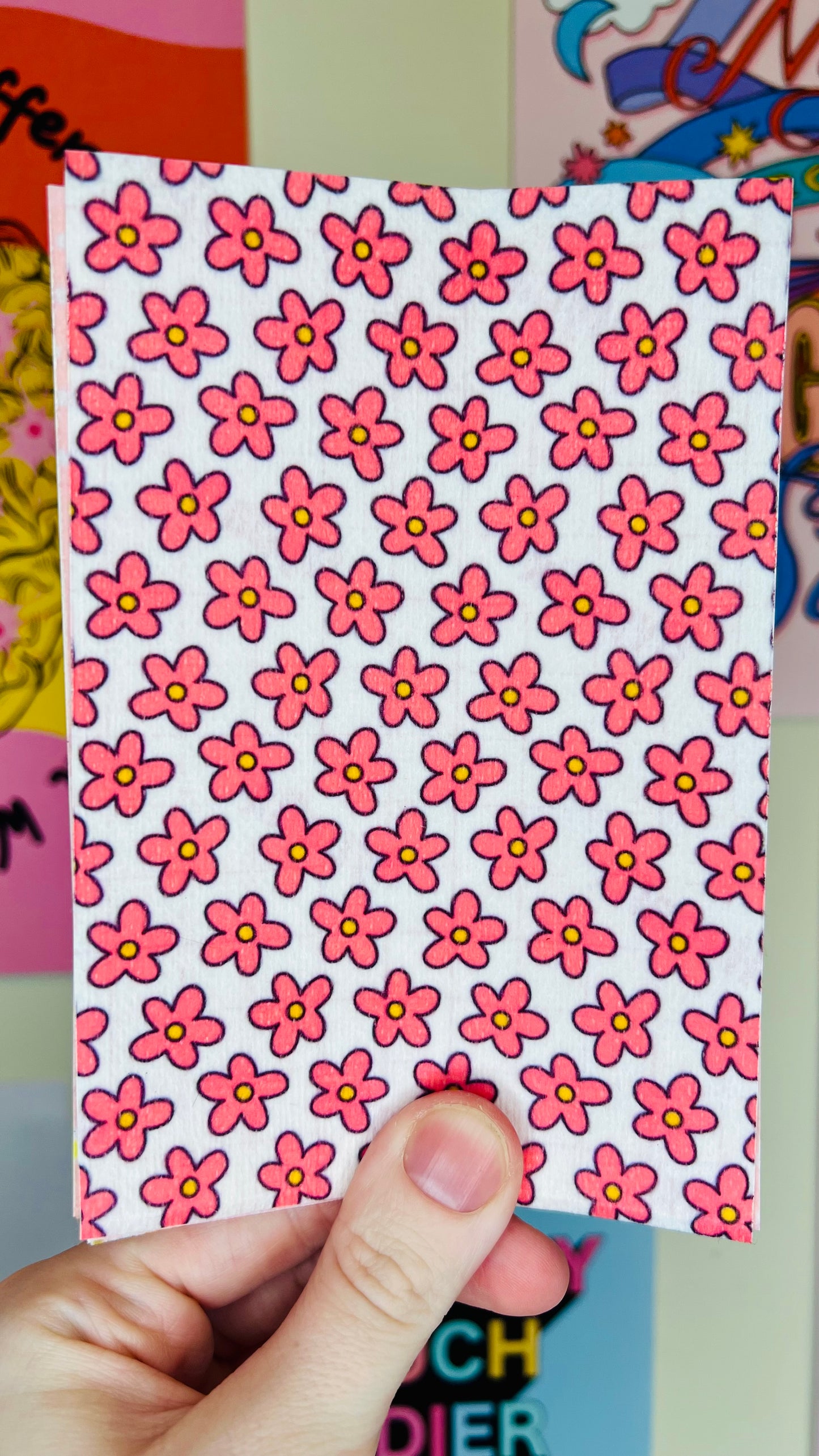 Cute Pink and white flowers Tubie tape