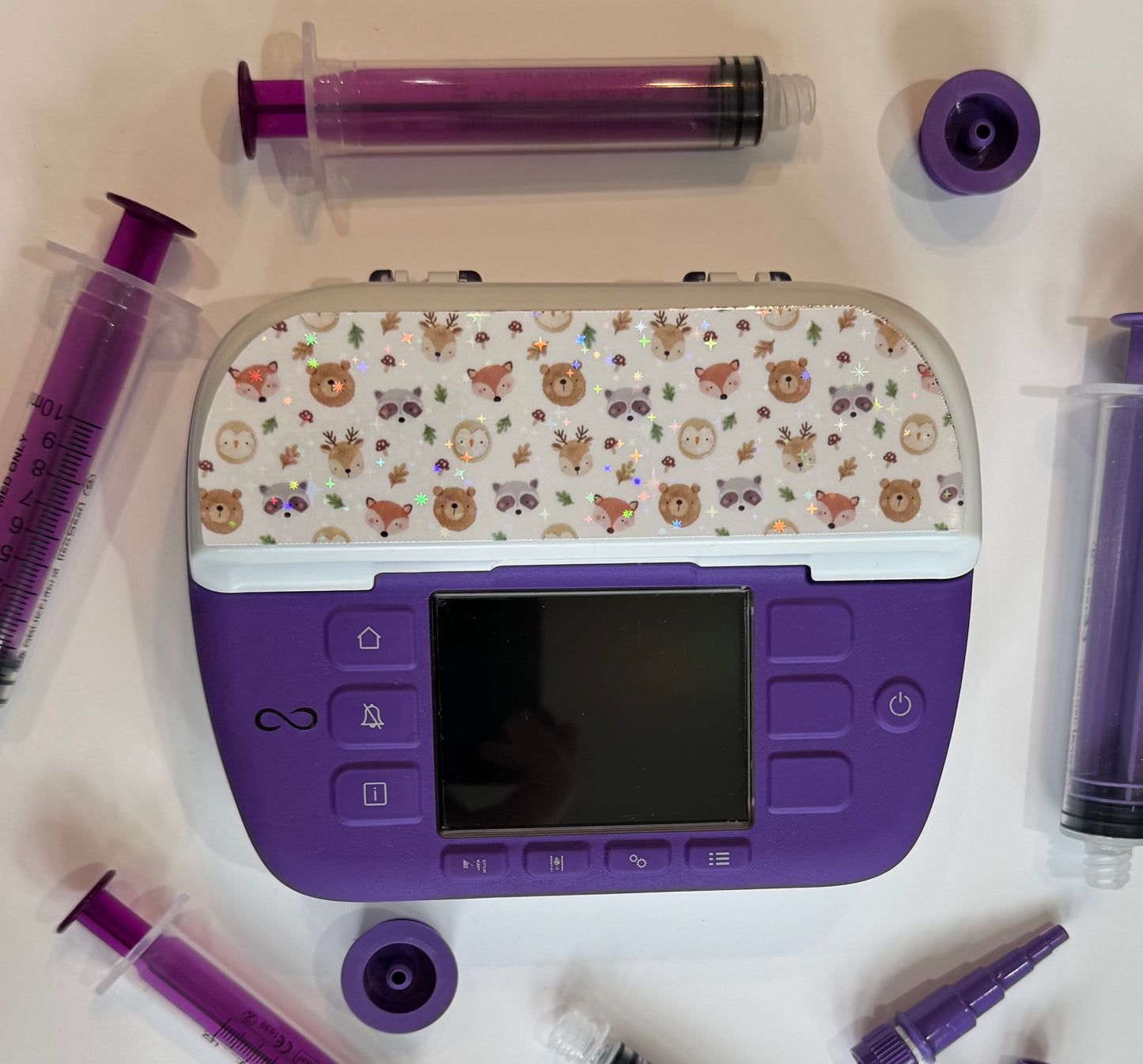 Forest and woodland friends Nutricia pump sticker