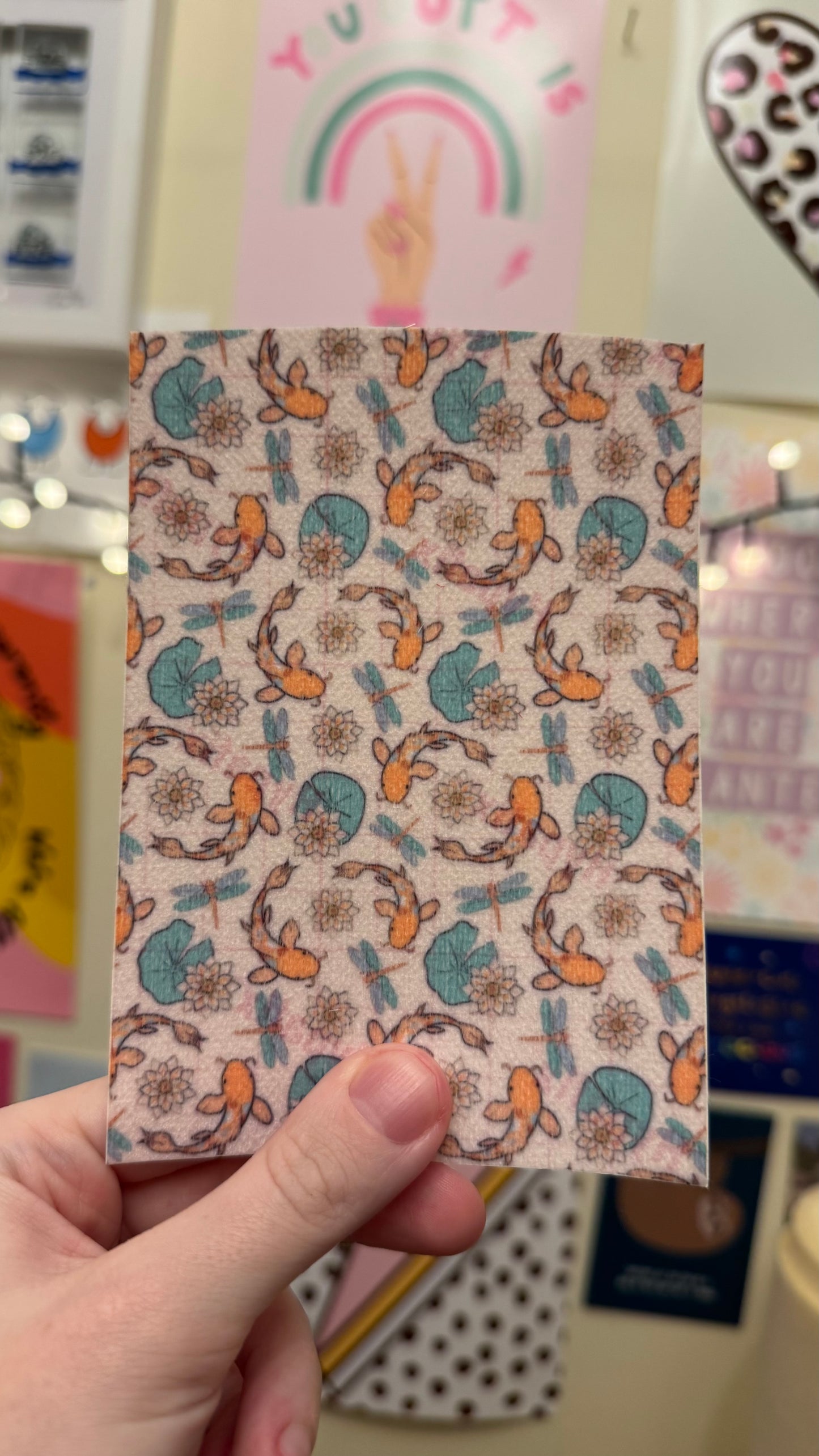 Japanese koi fish& Lilly pads Tubie tape collection