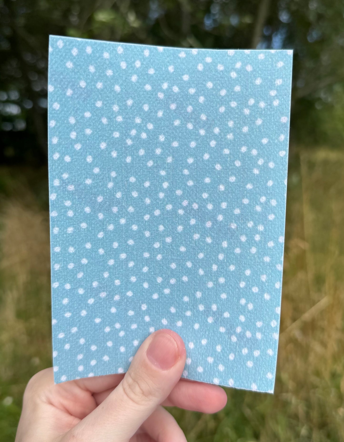 Blue with white dots tubie tape