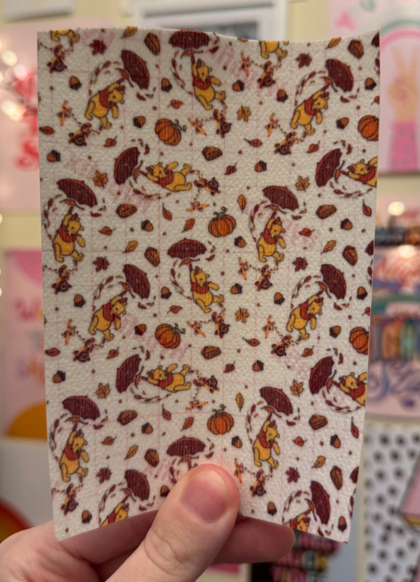 Winnie the Pooh on a autumn windy day tubie tape