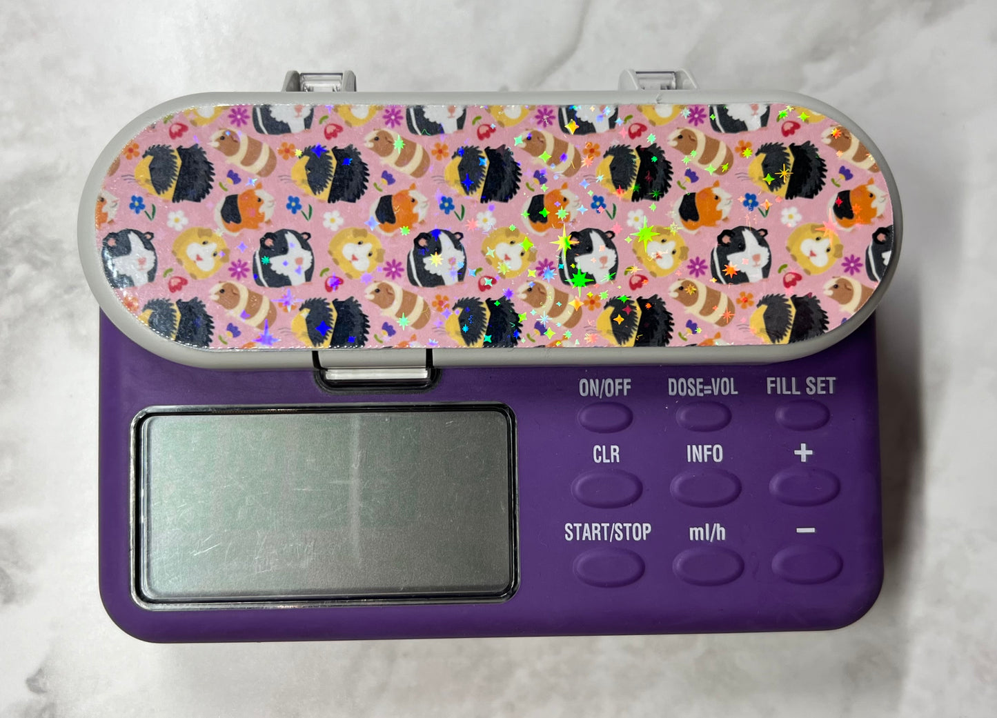 Guinea pigs Nutricia pump sticker