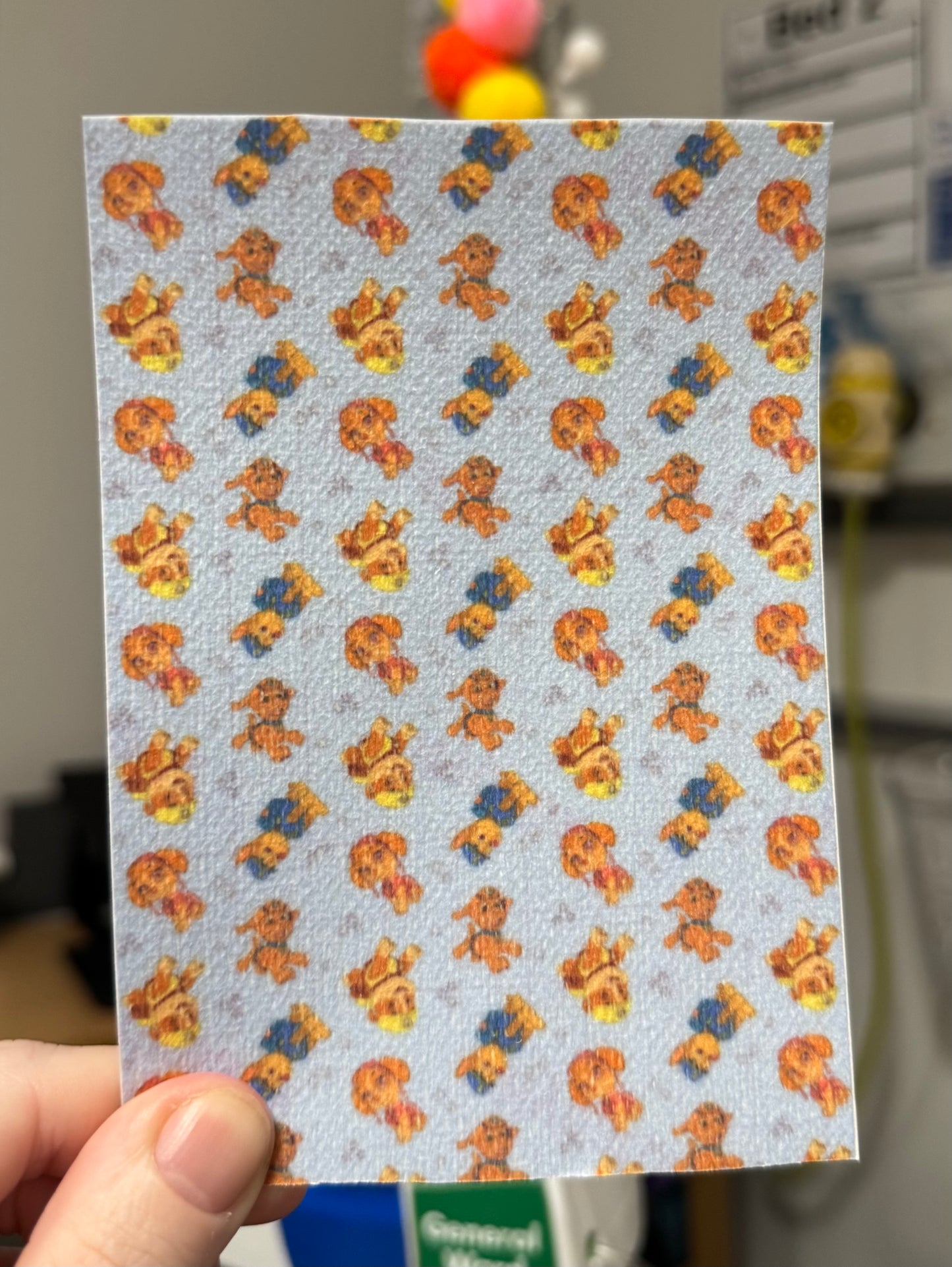 paw patrol on light blue Tubie tape