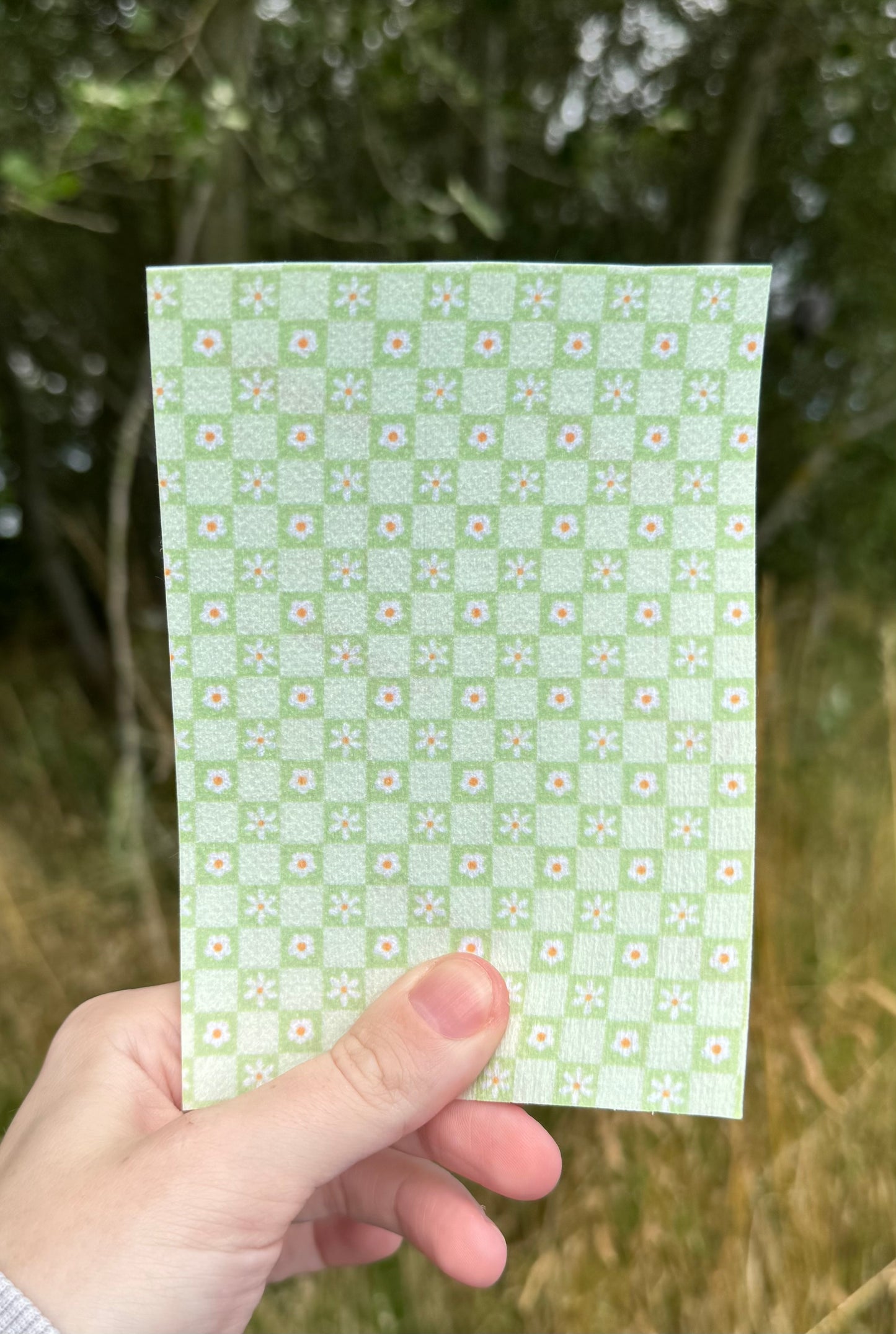 Green checkered cute pastel tubie tape collection