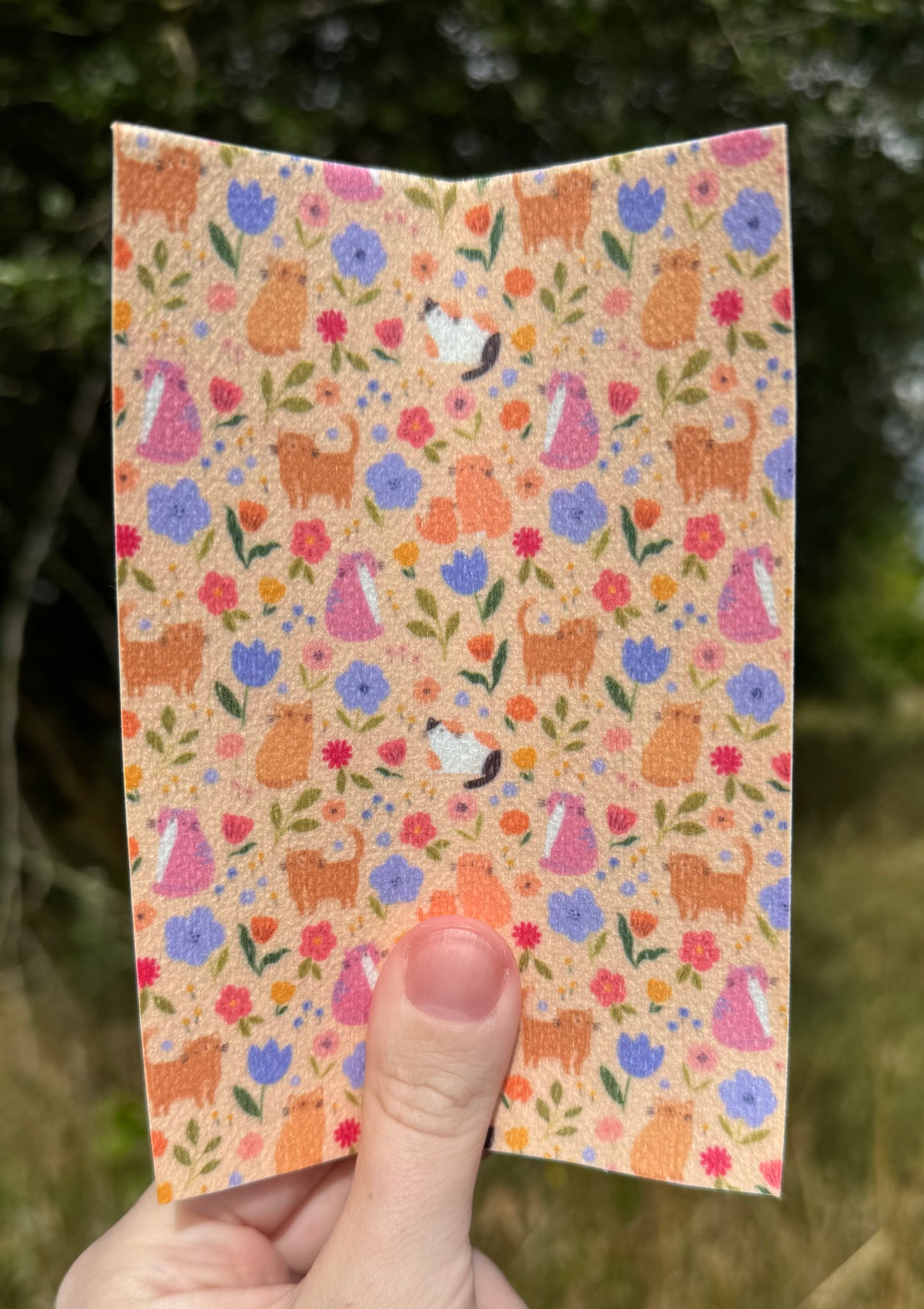 Cat and flowers tubie tape