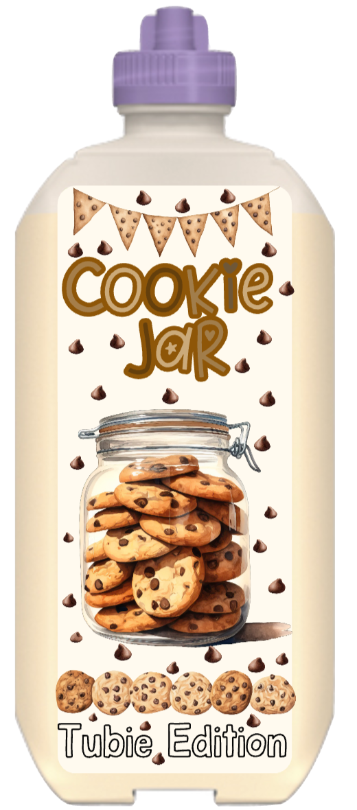 Nestle Peptamen Cookies jar tubie edition - Foodie al tubie feed bottle stickers