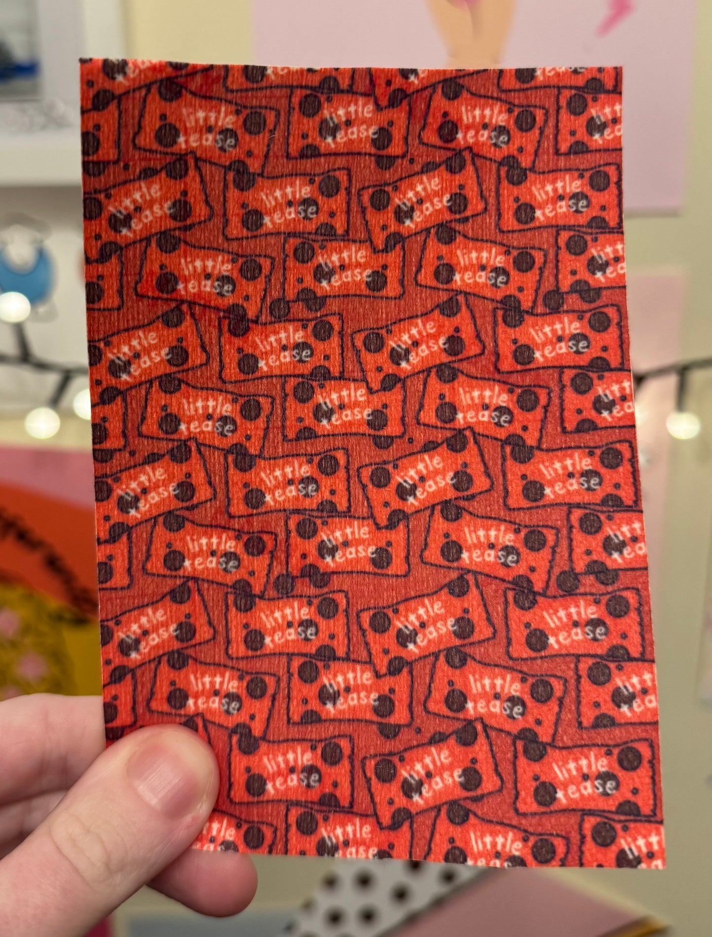 Red chocolate! Mini tease! Funny Maltesers chocolate Easter collection tubie tape