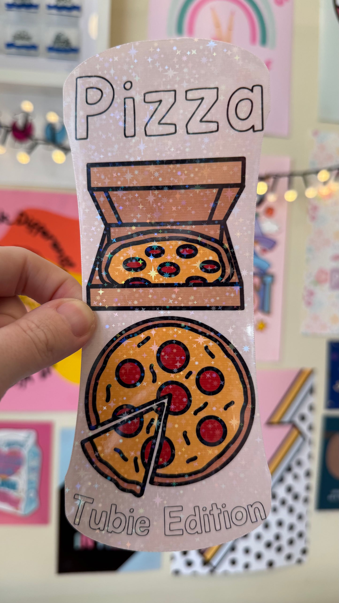 PREORDER WILL BE SENT OUT THE WEEK OF 11/08/25. Pizza Tubie edition - Foodie al Tubie (feed bottle stickers)