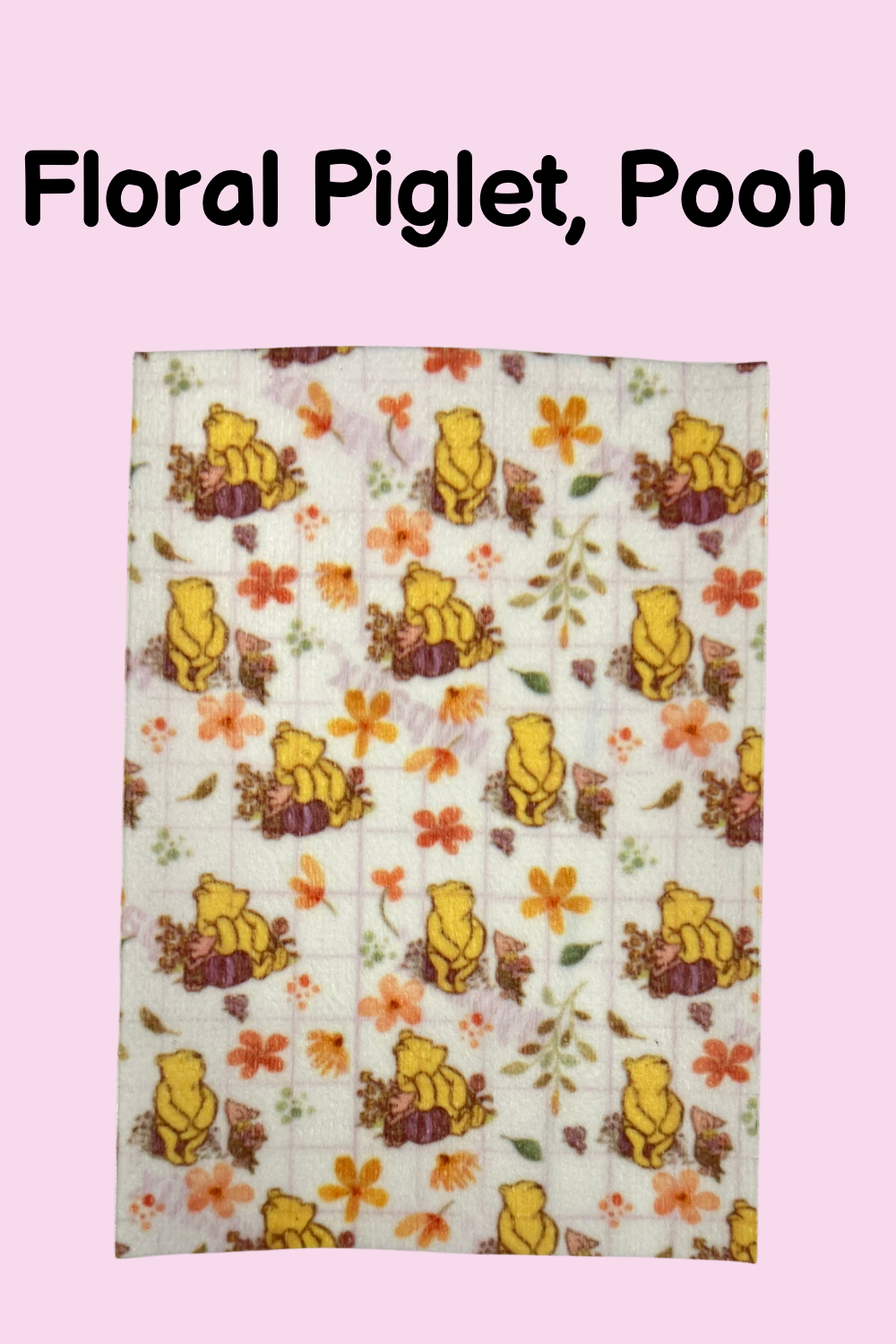 Floral Winnie the Pooh and piglet