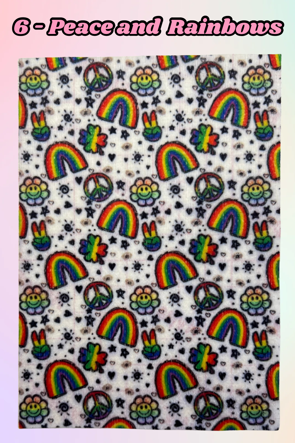 Rainbow and peace Tubie tape