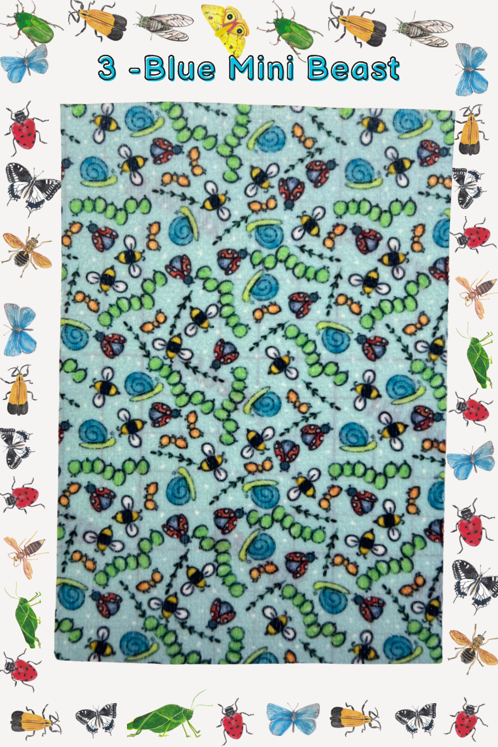 Cute bugs - caterpillars, Snails, bumble bees and ladybirds Tubie tape