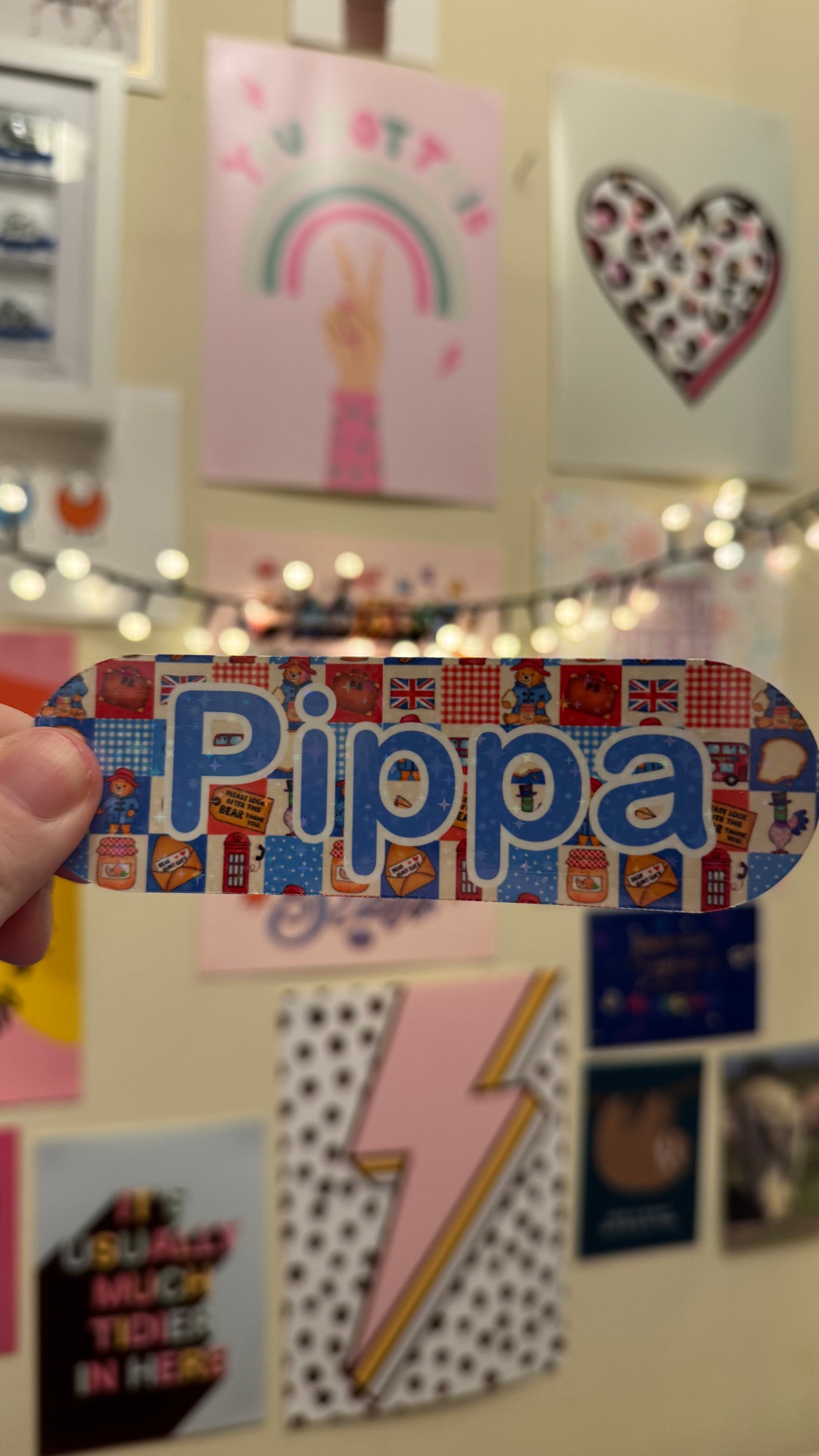 personalised Paddington bear Nutricia infinity and infinity 3 pump sticker