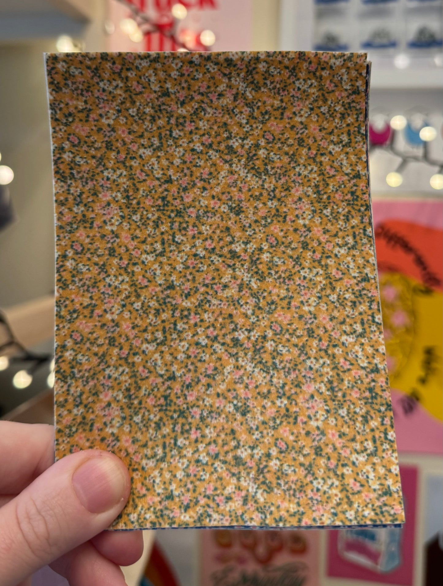Yellow floral confetti Tubie tape