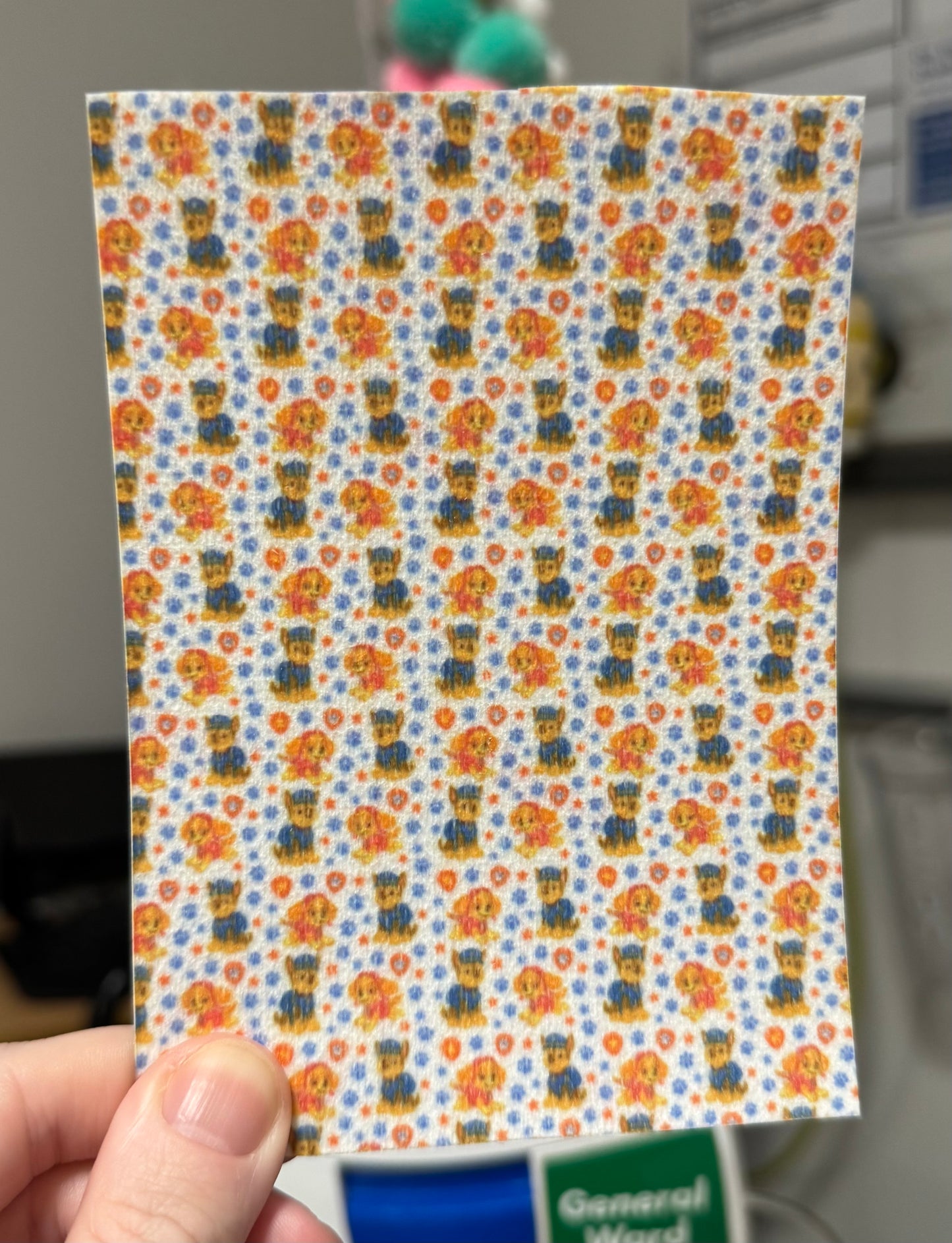 paw patrol on white tubie tape
