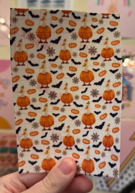 Boo! Pumpkin Halloween ducks tubie tape