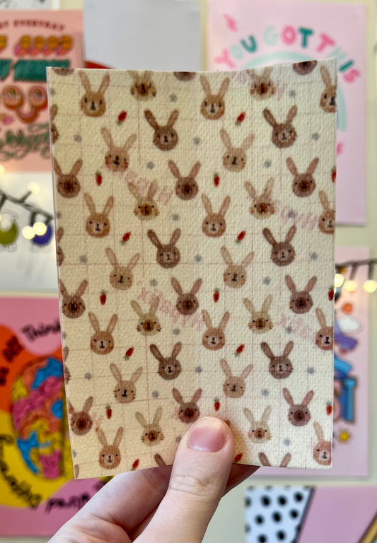 Spring and Easter cute rabbits faces tubie tape