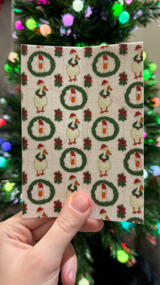 Wreaths and Christmas ducks Winter Tubie tape collection