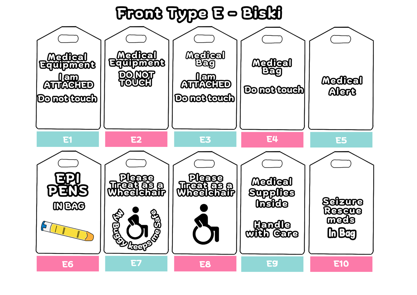 Create Your Own Christmas Medical Bag Tag