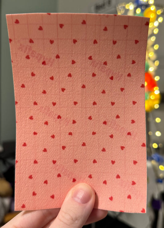 Pink love heart  valentines 2026 tubie tape collection
