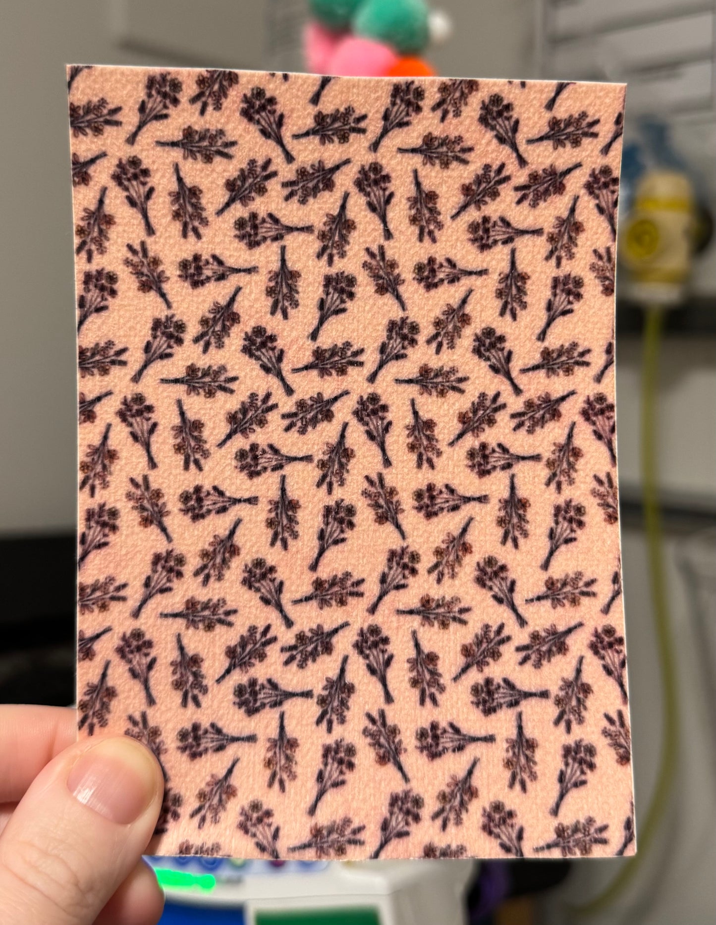 pink delicate flowers tubie tape