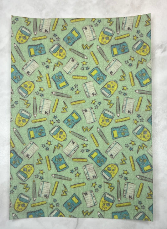 Green and blue back to school Tubie tape