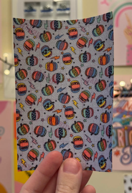 Rainbow retro Halloween pumpkins tubie tape