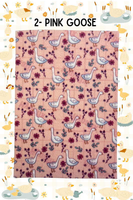 Geese on pink Tubie tape