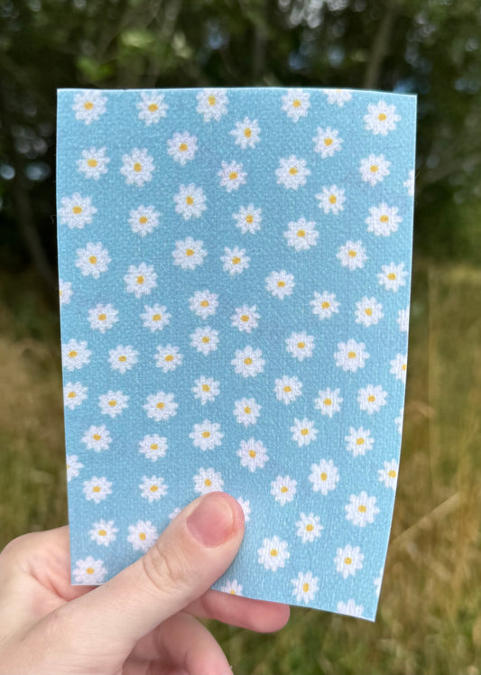 Daisys on blue tubie tape