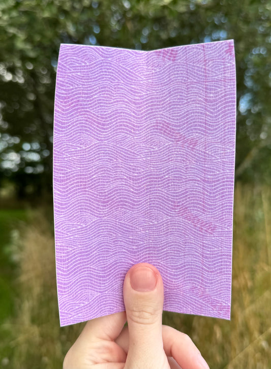 Purple calming abstract wavy lines tubie tape
